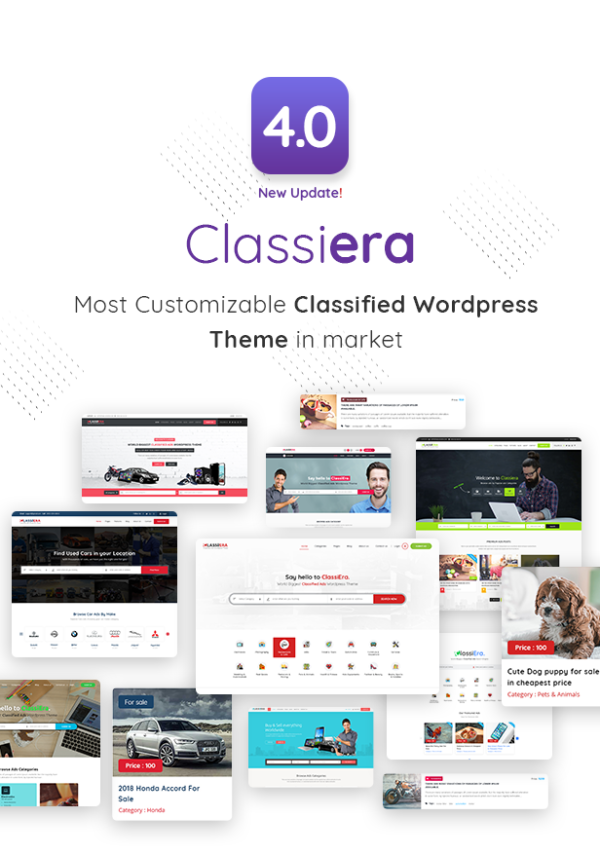 Premium Website Templates - Classiera – тема WordPress для доски объявлений премиум-класса